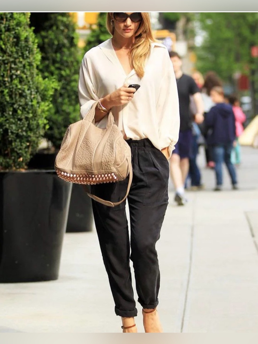 Alexander Wang Gray Leather Bag